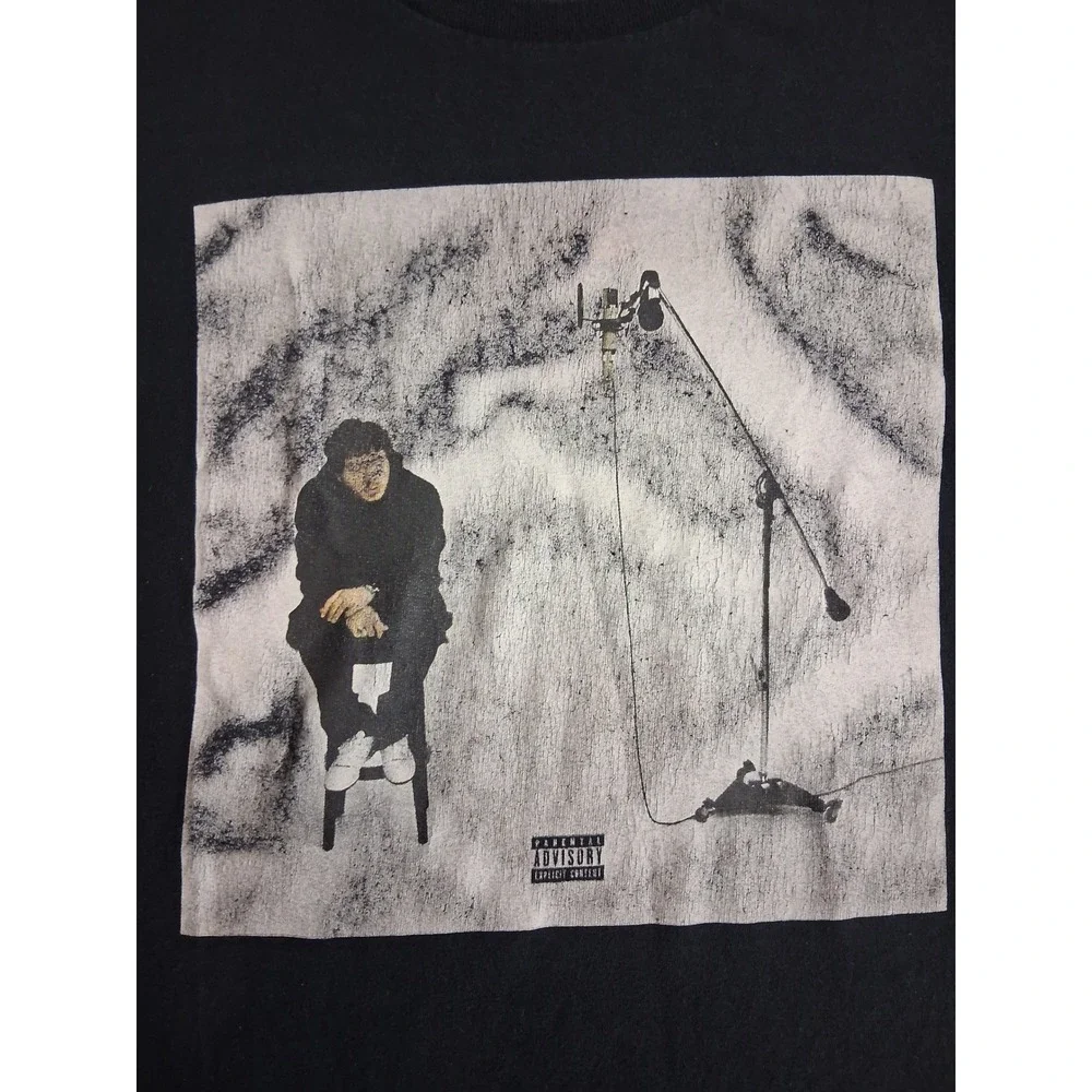 Jack Harlow Distressed Album Cover Black Graphic Tee Large
